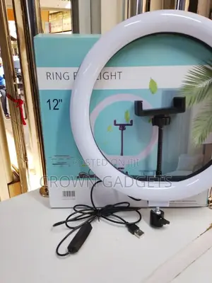 12” Led Ring Light Dimmable With Warm Cool Modes