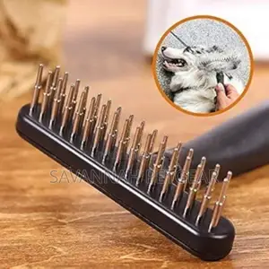 Razor Comb for Dogs (Rounded Teeth) Brush for Short Long Coat