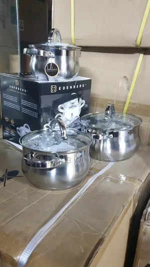 6 Pieces Edenberg Eb-3716 Stainless Steel Cookware Set