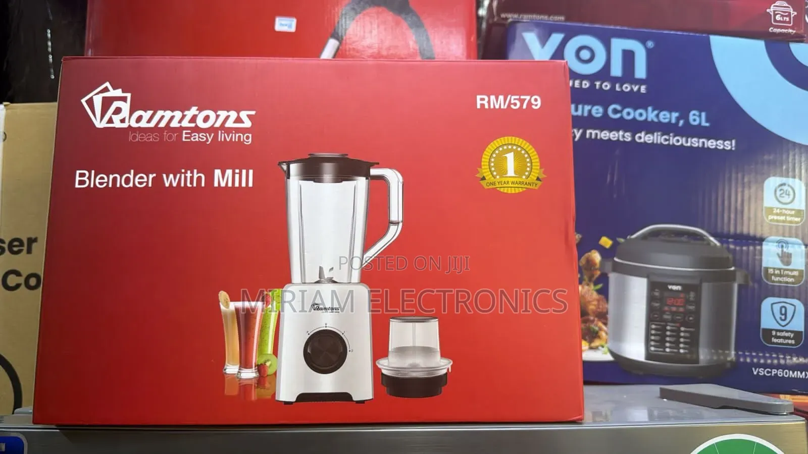 Ramtons Rm 579 Blender+Mill 2 Speed