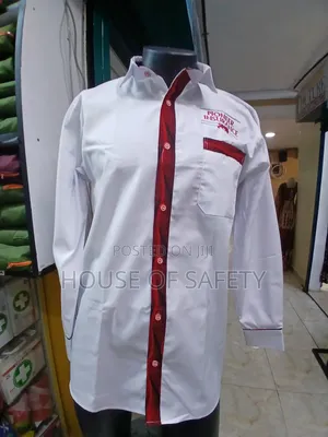 White With Ankara Corporate and Staff Shirts