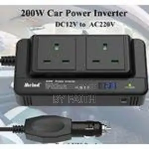 Car Power Inverter, Dc 12v to Ac 230v, 2 Sockets, 4 Usb Ports