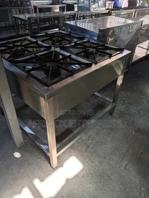 Stainless Steel 4 Burner Commercial Cooker