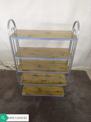 5 Tier Wooden Imported Shoe Rack