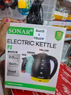 Sonar P2 2l Cordless Electric Kettle 360° Rotating Base