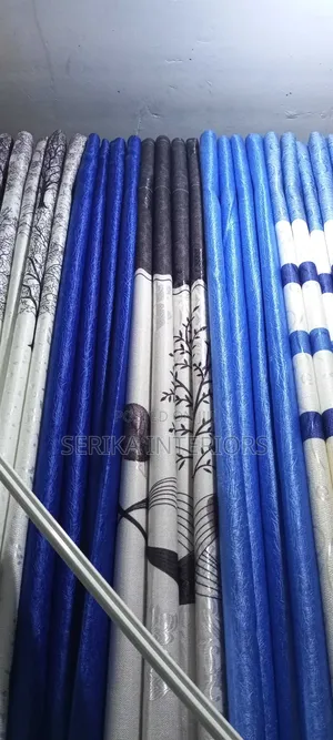 Blue Ready Curtains Curtains Environmental Friendly Germs Free