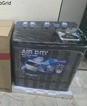 Black Ramtons 10kgs Top Load Twin Tub Washing Machine