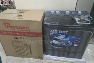 Ramtons 10kg Twin Tub Washing Machine With Air Dry – Semi-Automatic