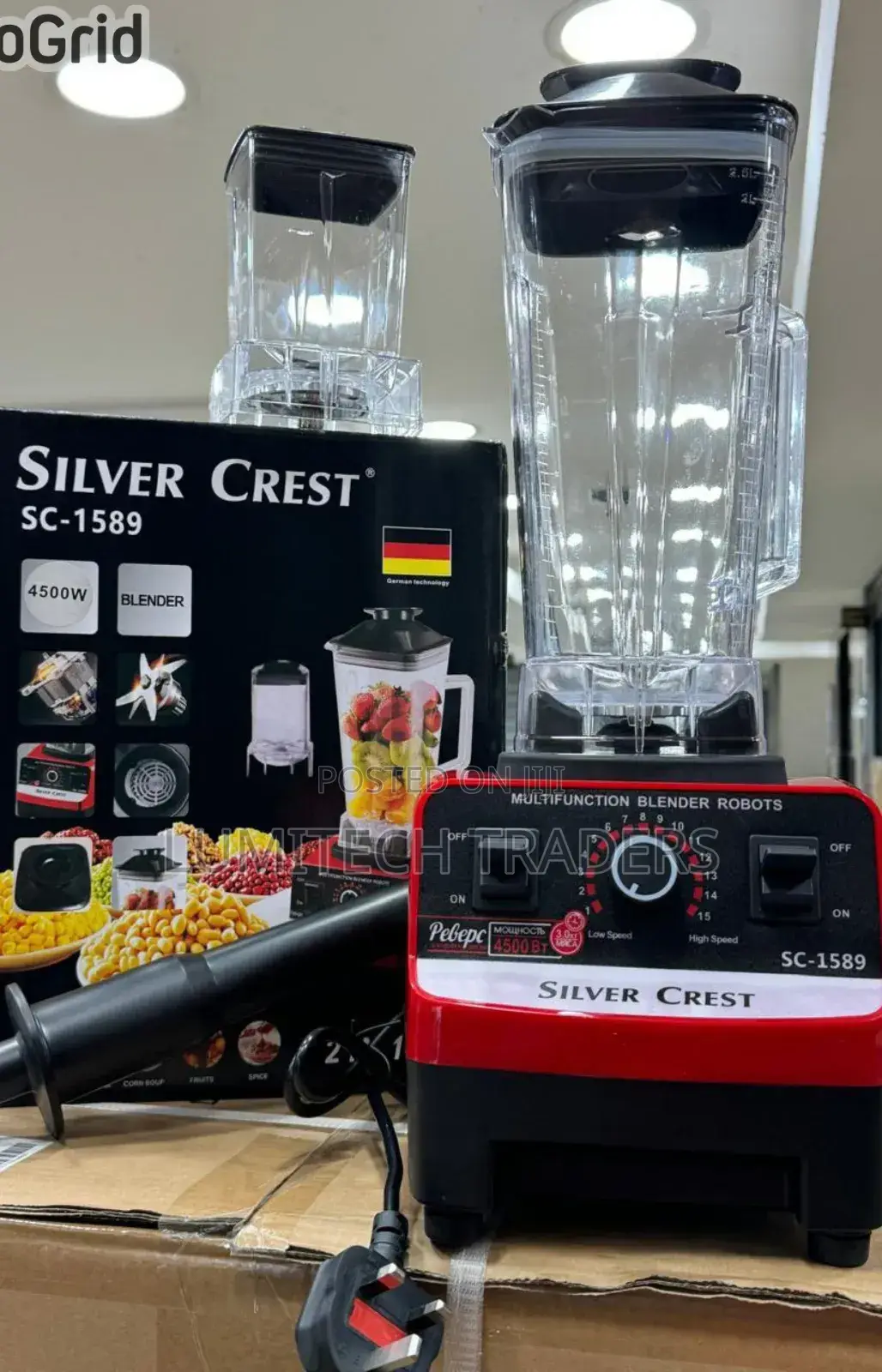 Silver Crest Commercial 2 in 1 Blender- 4500watts