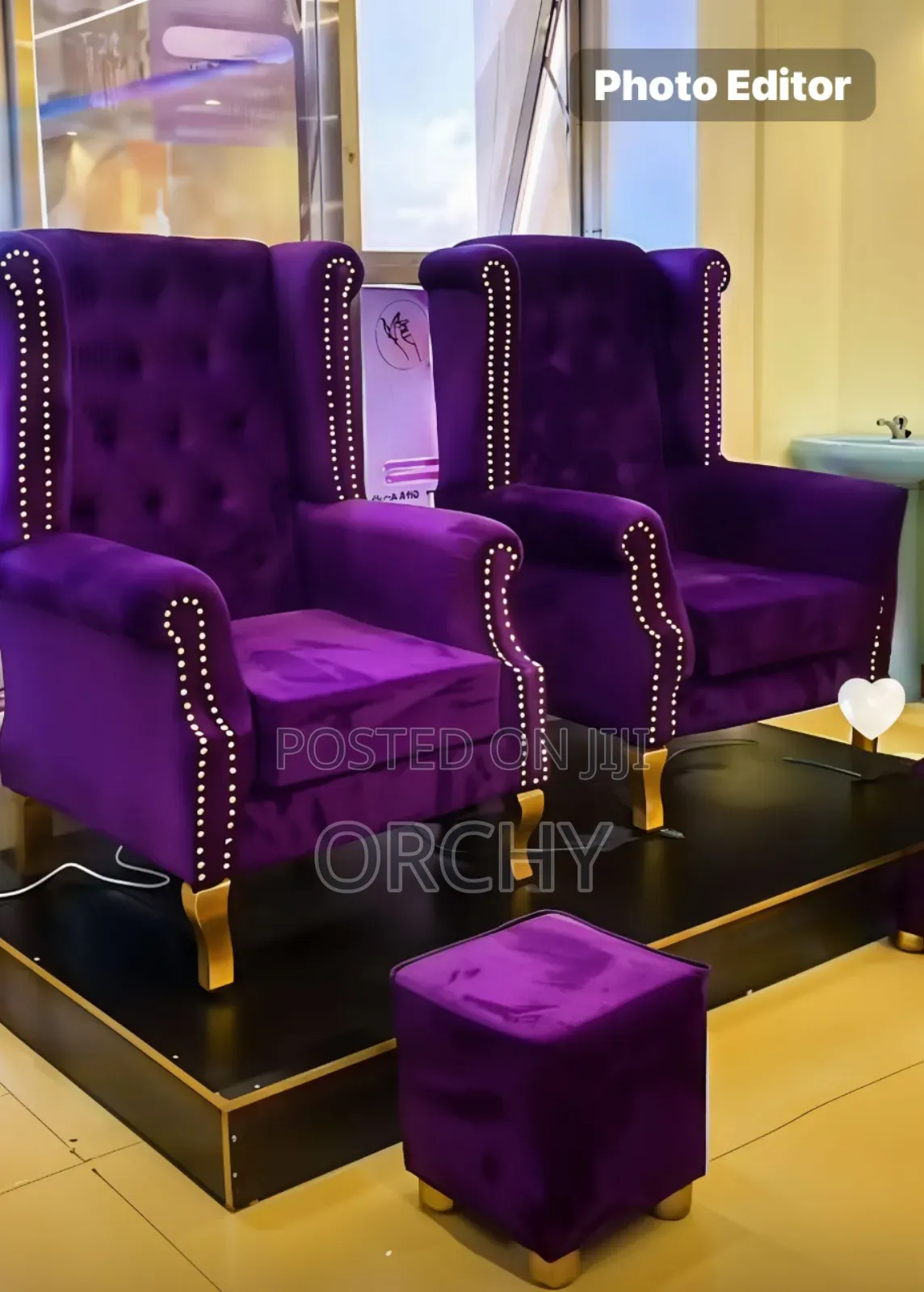Dark Purple Pedicure Set