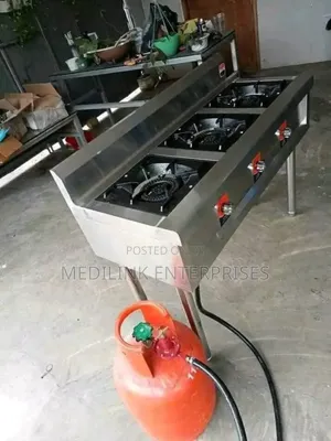 Modern Stainless 3-Burner Cast Grills 3-Burner Cooker