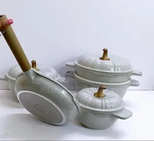 9pcs Usfe Pumpkin Granite Cookware Set*