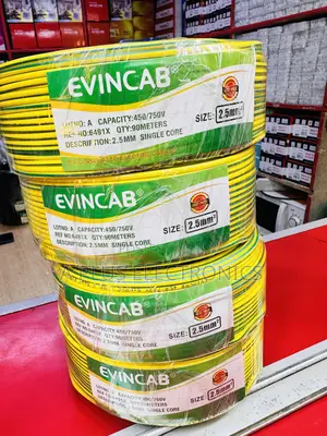 Evincab 2.5mm Single Core Wiring Cable 90m(Yellow Green) – Trusted
