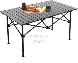Heavy-Duty Foldable Metal Utility Table – 95×55×50cm