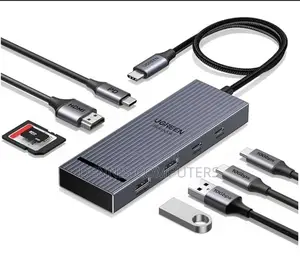 Ugreen 8 in 1 Multifunction Adapter, Usb-C to a 3.2 ( 2port) + Usb