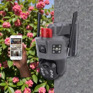 Ip66 Rated Water Proof Electric 4g PTZ Dual Lens Security Camera
