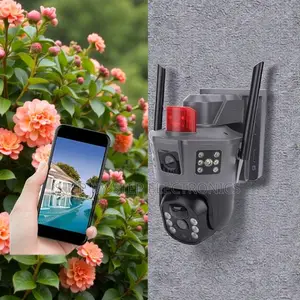 Pir Sensor Alarm Electric 4g PTZ Dual Lens Security Camera