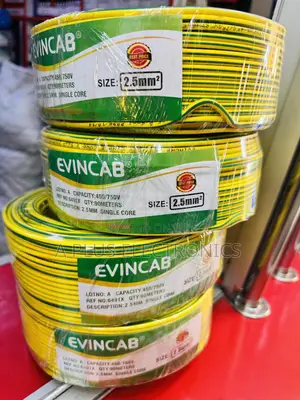 Evincab 2.5mm Single Core Wiring Cable 90m(Yellow Green) – Safe