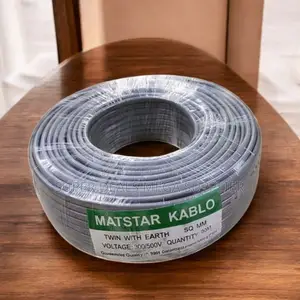 Flame Retardant 2.5mm 90m Twin With Earth Flat Electrical Wiring