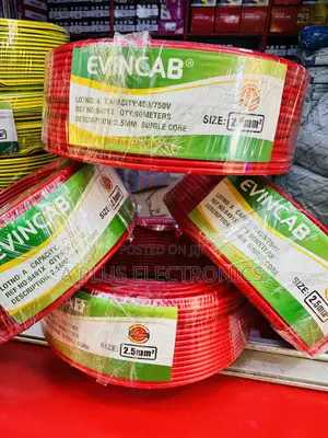 Evincab 2.5mm Single Core Wiring Cable 90m(Red) – Lasting Copper