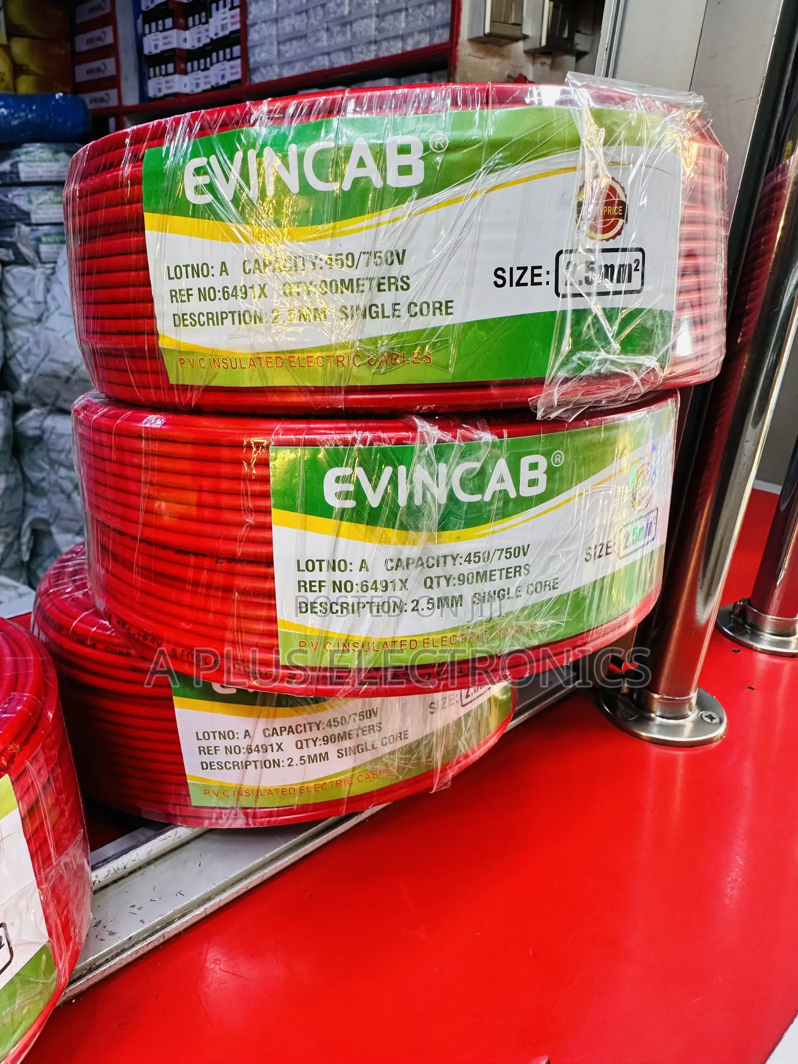 Performance Evincab 2.5mm Single Core Wiring Cable 90m(Red) – Trustee