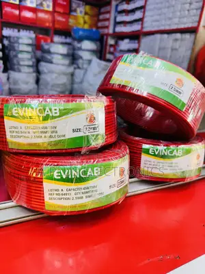 Evincab 2.5mm Single Core Wiring Cable 90m(Red) – Safe, Reliable