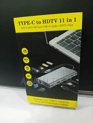 Type-C 11-in-1 Adapter With Hdmi Lan Sd Usb 3.0 Vga