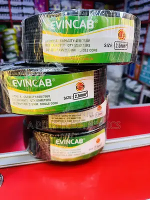 Evincab 2.5mm Single Core Wiring Cable 90m(Black)-Electrician-Approved