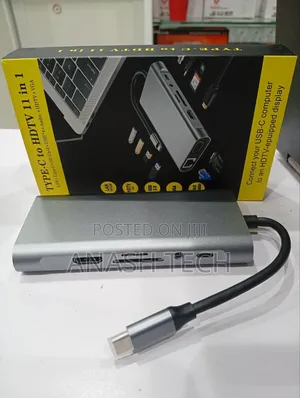 Type C 11 in 1 Usb Hub With Hdmi,Lan,Vga,Audio,Pd,Sd,Usb 3.0