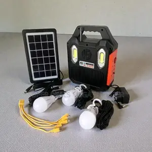 Convenient Portable Home Solar Lighting System Kit With Usb Charging