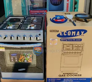 50*55 Ecomax 3+1 Standing Cooker 
With Free Gas Pipe and Regulator