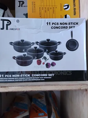 Jp Pots Pans (11 Pcs) - Even Heating + Free Extra Pan"