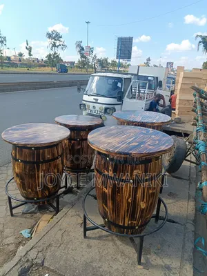 Barrel Bar Tables, Dark Colour ,