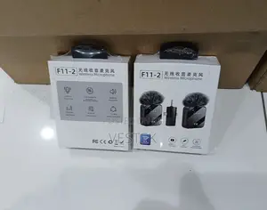 F11-2 Dual Microphone Wireless Lapel Microphone Cell Phone Recording
