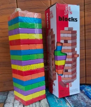 Jenga Blocks Multi-Colour