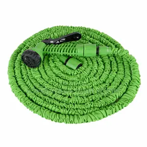 Expandable Garden Hose With 7-Function Nozzle for Car Wash Gardening