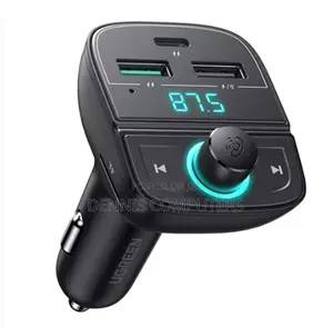 Ugreen Bluetooth Car Charger (5.0+Pd+Qc3.0+Usb Flash Drive+Tf) (Black