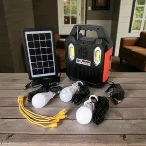 Heavy Duty Portable Home Solar Lighting System Kit With Bluetooth