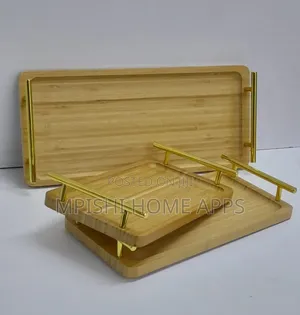 3 In1 Serving Tray With Bamboo Handles