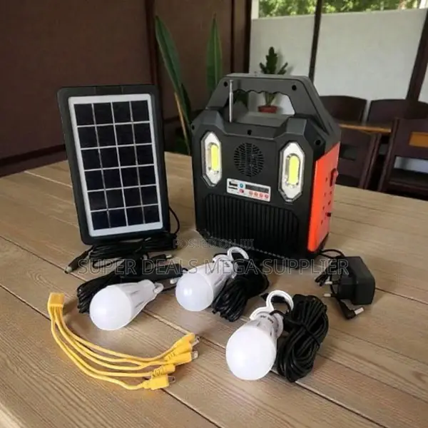 Efficient and Convenient Portable Home Solar Lighting System Kit Usb