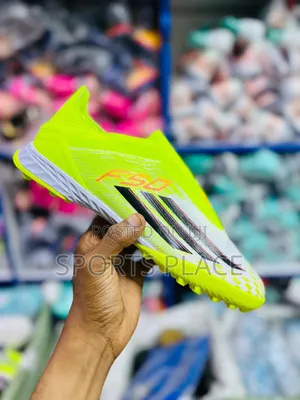 Adidas Neon Green F50 Laceless Ag Trainers No