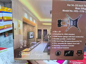 Adjustable Tv Wall Mount 14–55” Steel Bracket
