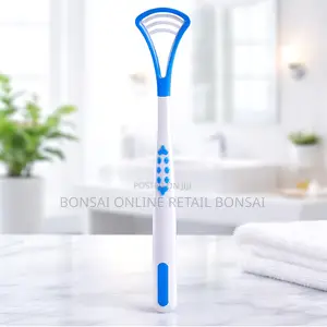 Dual-Sided Tongue Scraper With Soft Flexible Head for Fresh Breath