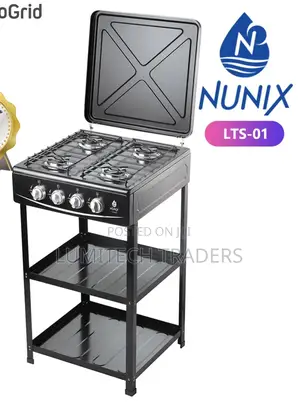 Nunix Full Gas Standing Cooker With Shelf