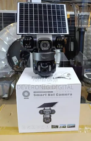 *Triple Lens 4g PTZ Solar CCTV Camera With Three Screens*