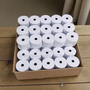 50 Pieces 80x80mm Thermal Paper Roll Premium-Grade Thermal Coating