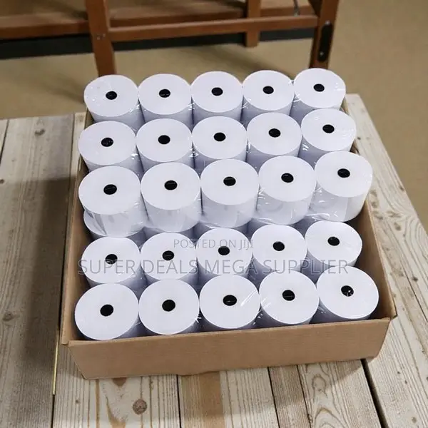 50x 80mm by 80mm Thermal Paper Rolls Cost Effective Printing Solution