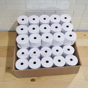50 Pieces 80x80mm Thermal Paper Roll Strong Paper Core for Pos Use