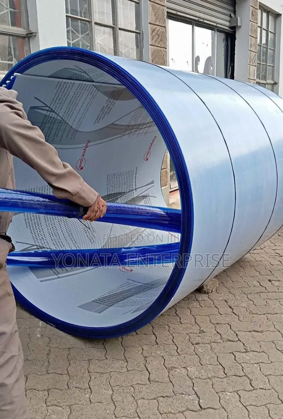 Blue Double-Wall Polycarbonate Sheet 8mm Available
