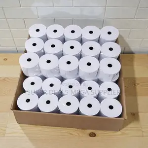 50x 80mm Thermal Paper Rolls Long Shelf Life for Storage